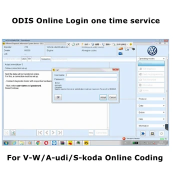 

ODIS Online Account Diagnostic interface software login odis online for vas5054a for vas6154 coding for A-udi/V-W/S-eat/S-koda