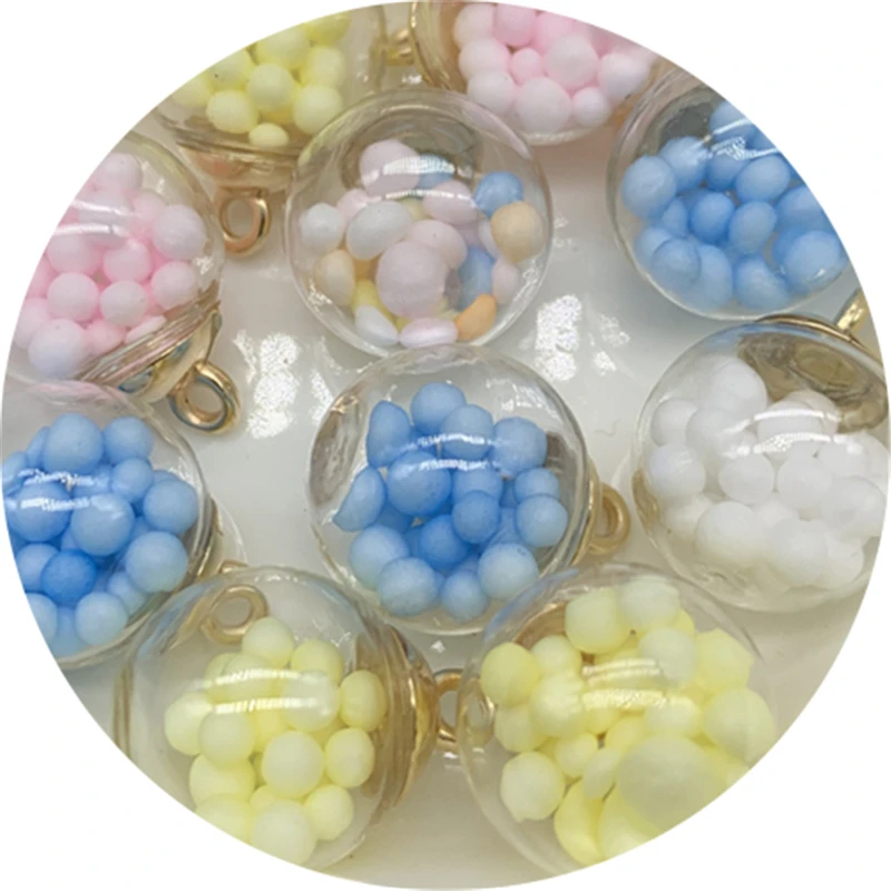 SUNNYCLUE 50 Ciondoli In Vetro Cristallo 16 Mm – Misti 10 Stili Per Creazione Gioielli Fai Da Te
