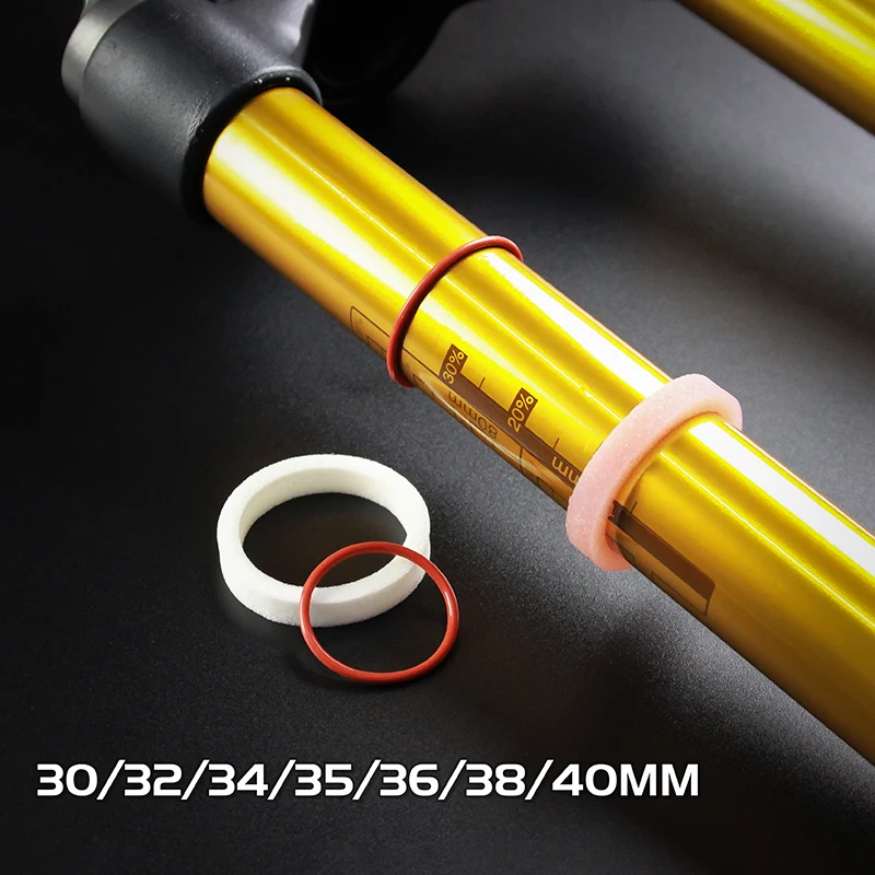 10PCS Mountain Bike Fork Maintenance Sponge Rings - Suspension Fork Lubricating Accessories