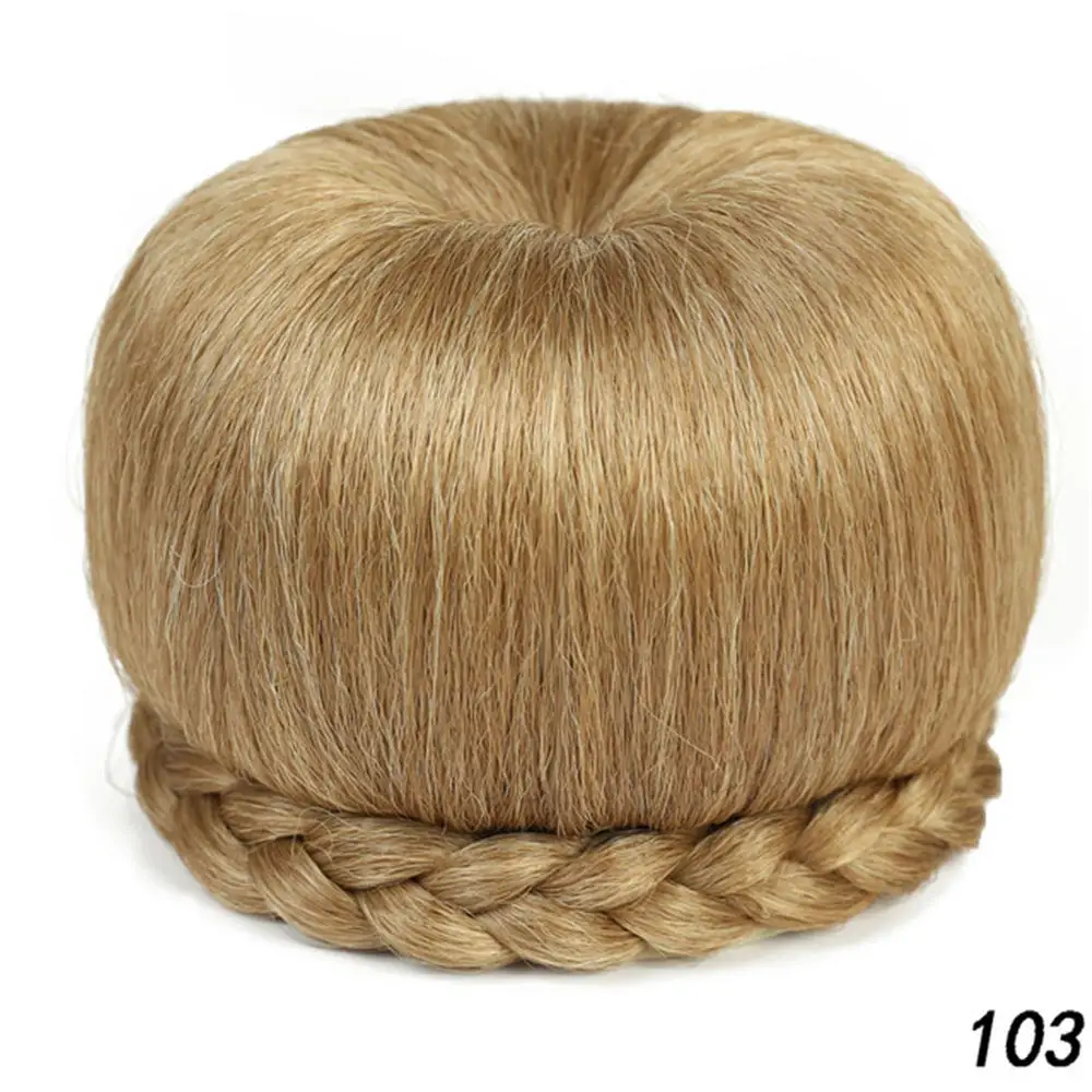 LVHAN Apple Форма Ретро Стиль булочка Marubeni волосы высокого Щетинная кисть синтетические шиньон для черный, белый цвет