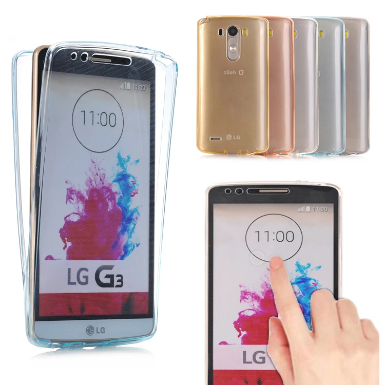 Для LG G3 G4 G5 чехол мягкий 360 ТПУ полноразмерный защитный кристально прозрачный для