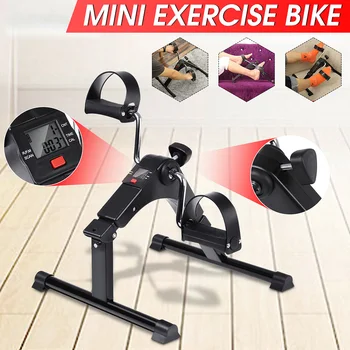 

Home Fitness Bike LCD Display Indoor Cycling Stepper Foldable Mini Adjustable Rehabilitation Limbs Exercise Gym Machine