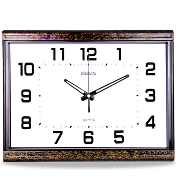 

Quiet Wall Clock Living Room Bedroom Clock Fashion Simple Wall Watch Rectangular Wall Watch Creative Large Quartz Wall Clock