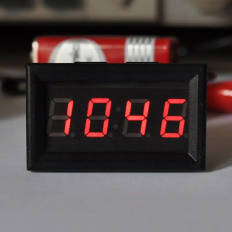 LED DIY Vehicle Electronic Clock KIT Car Motorcycle Timer LED Digital Display Power-off Memory DC4.5-30V Red Green Blue air outlet dashboard clock car clock motorcycle handlebar clock