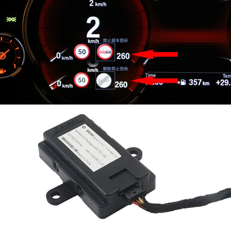 NBT SLI Speed Limit Display Activator For BMW 3/4/5/GT/6/7/X3/X5 Series For BMW F Platform Auxiliary System Activation