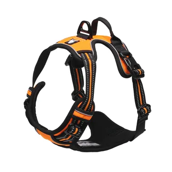 

Truelove Reflective Adjustable No Pull Dog Harness Nylon Dog Harness Vest Safety Vehicular Dogs Collars and Harnesses for Dogs