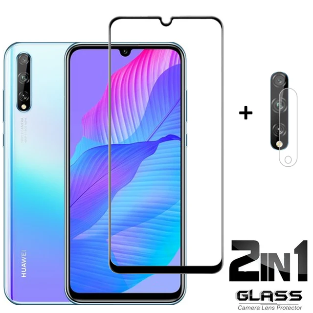 3-in-1стекло, huawei y8p tempered glass protection for huawei y6p/y7p 2020 camera protector honor 9a/9c glass film huawei y8-p 2-in-1