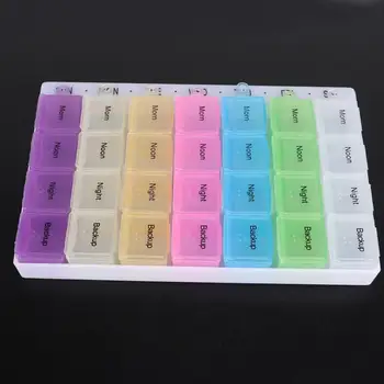 

Plastic 7 Color 28 Grid Detachable Storage Box Case Organizer for Watch Small Parts Small Accessories Container for Watchmaker a