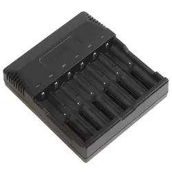 TrustFire 6 Slot Smart Charger with 6 Indicator LED for AA AAA 18650 18500 18350 17670 16340 14650  14500 10440 Lithium Battery
