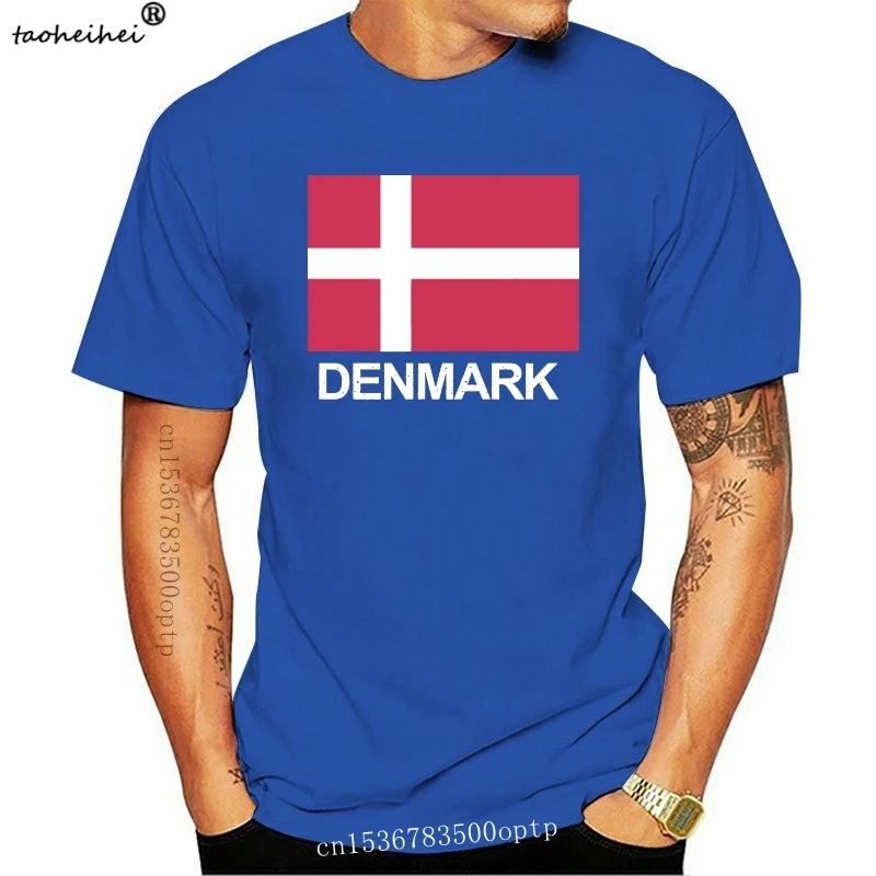 Denmark Flag T-shirt Distressed (danish Flag) Hot Sales Tops Print Interesting Printing High Quality T Shirt Summer Fashion | Женская