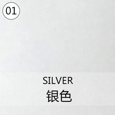 silver 1 лист, 25 см x 100 см, гибкий металлический винил с теплопередачей, эластичная железная пленка для HTV, сделай сам - Цвет: silver