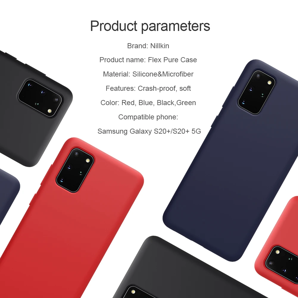 for Samsung S20 Ultra Case NILLKIN Liquid Smooth Silicone Case For Samsung Galaxy S20+ / S20 Ultra 5G Cover Protective Bags for Samsung S20 Ultra Case NILLKIN Liquid Smooth Silicone Case For Samsung Galaxy S20+ / S20 Ultra 5G Cover Protective Bags