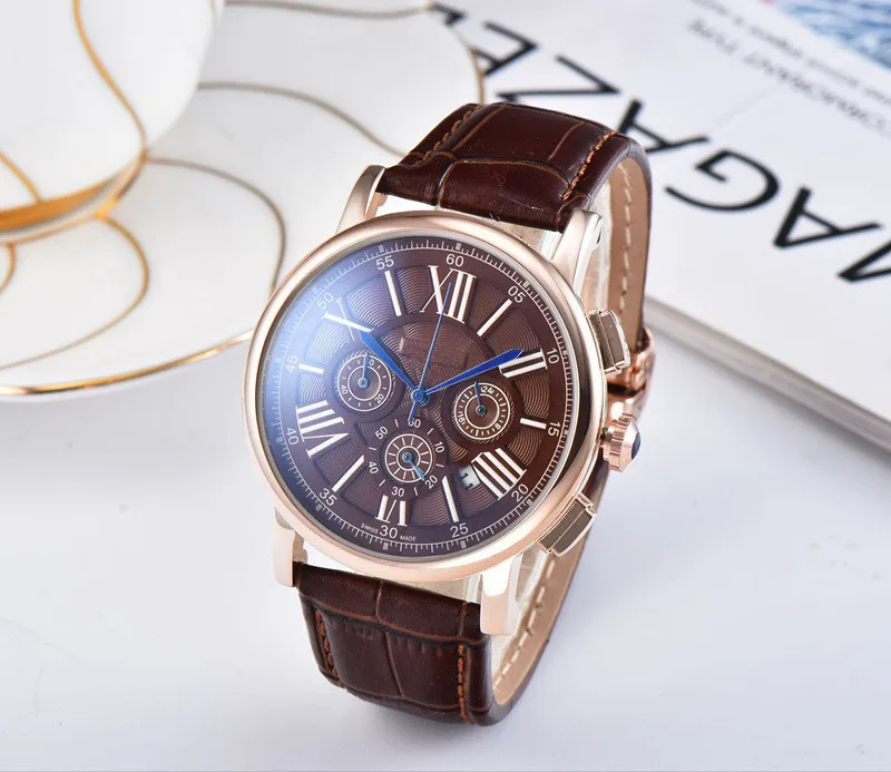 

Luxury men's business high quality watch 007 unique men's gift top brand AAA LEATHER WATCH QUARTZ WATCH