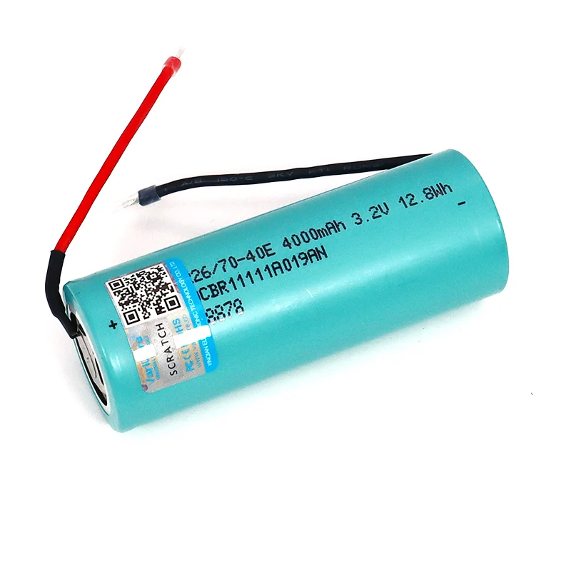 US $3.63 26700 32V 4000mAh LiFePO4 Battery 3C Continuous Discharge High power battery DIY Silicone Wire for Electric Car scooter