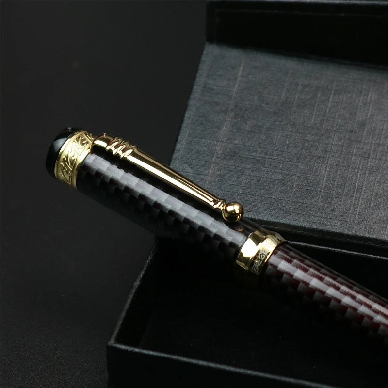 ヒーロー万年筆ギフトボックスブラックチェック柄柄インクなし