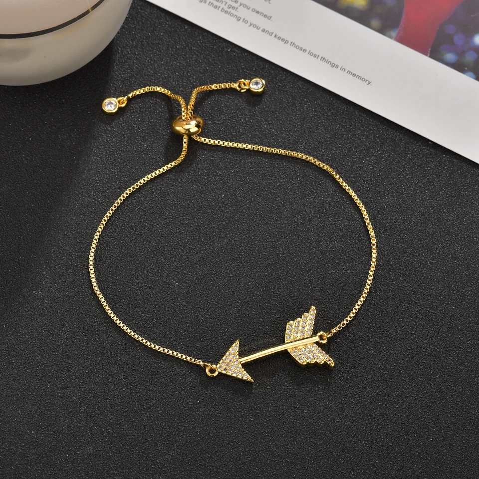 Модный Теннисный браслет и браслеты с кубическим цирконием для женщин, подарки со стрелками, новинка, роскошный браслет для мужчин, Vrouwen Bijoux UB0124