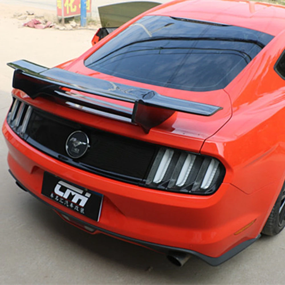 SHCHCG для Ford Mustang автомобильные аксессуары Высокое качество углеродного волокна задний багажник спойлер крыло украшения