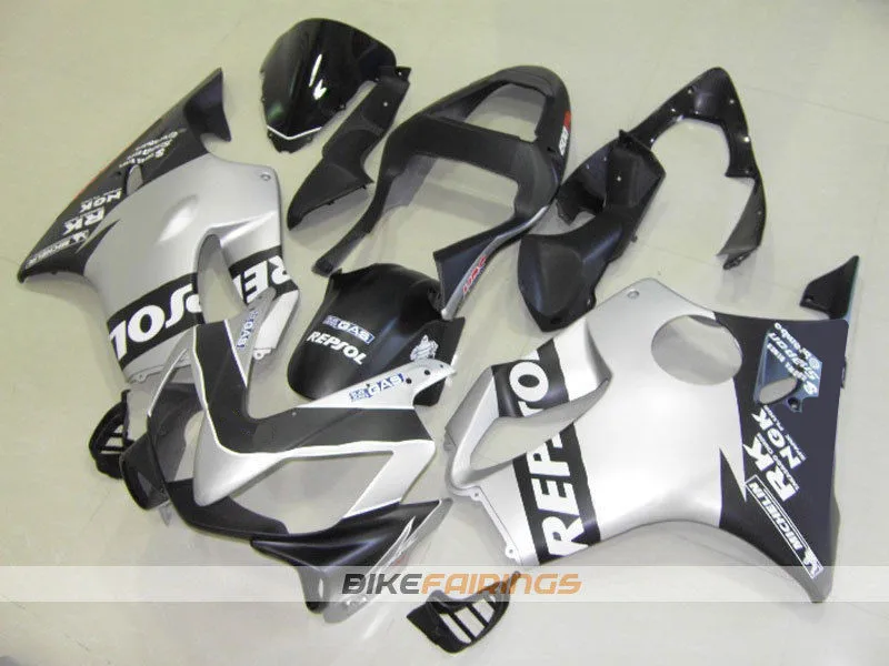 

4 Free Gifts New ABS Injection Mold Fairings Kit fit for HONDA CBR600 F4i FS 2001 2002 2003 01 02 03 Body set black Silver