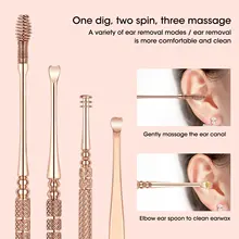 

9Pcs Ear Cleaner Set Spiral Earpick Ear Wax Remover Ear Spoon Earpick Sets