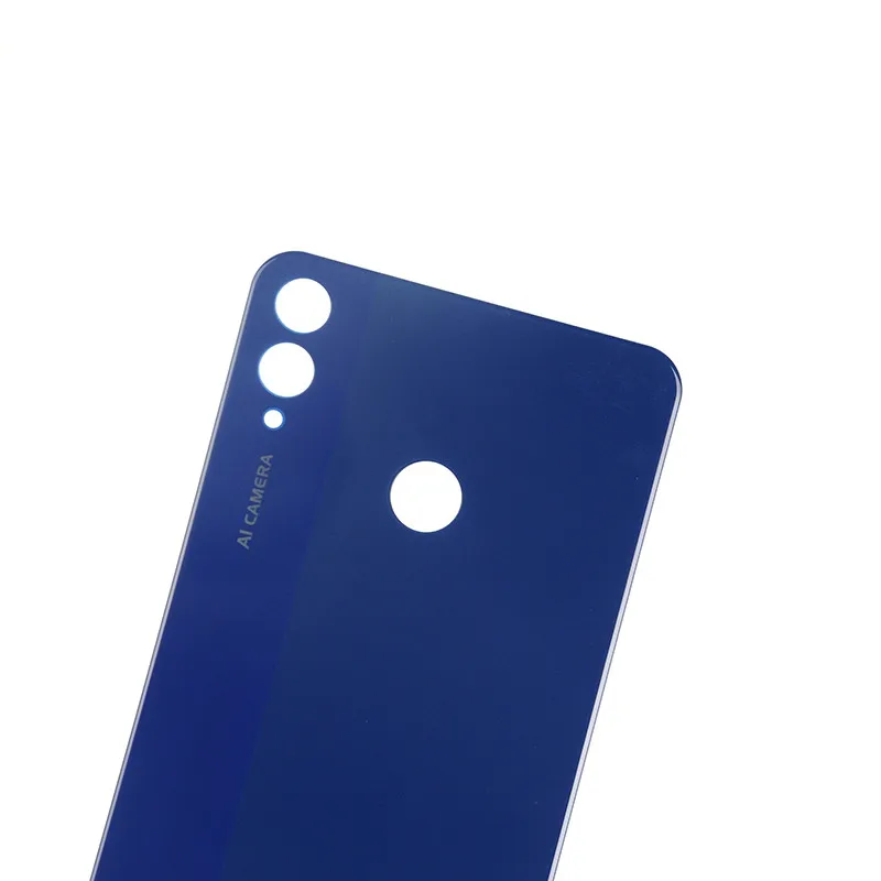 10 шт. для huawei Honor 8X задняя крышка аккумулятора стеклянная панель Задняя крышка корпуса Дверь+ клейкая наклейка