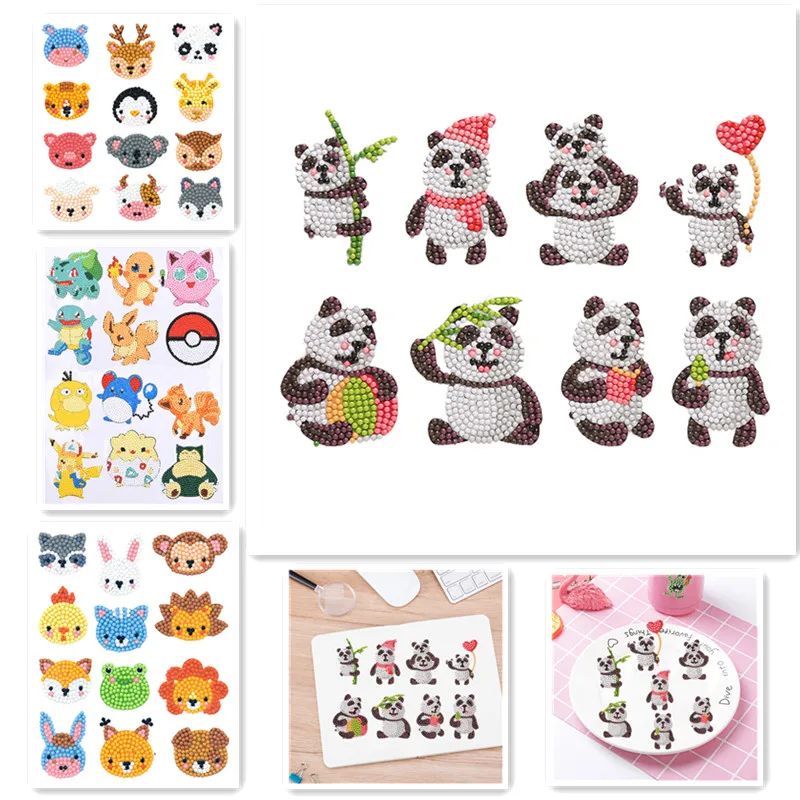Mosaic Stickers by Numbers Kits for Children DIY Pokemon Diamond Art 15 Pieces Arts and Crafts for Kids 4-6 5D Diamond Painting Sticker Kits for Kids Mosaic Stickers by Numbers Kits for Children DIY Pokemon Diamond Art 15 Pieces Arts and Crafts for Kids 4-6 5D Diamond Painting Sticker Kits for Kids