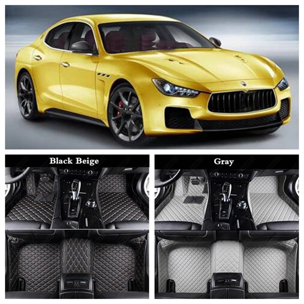 Пользовательские автомобильные коврики для Maserati Quattroporte Ghibli Levante GranTurismo