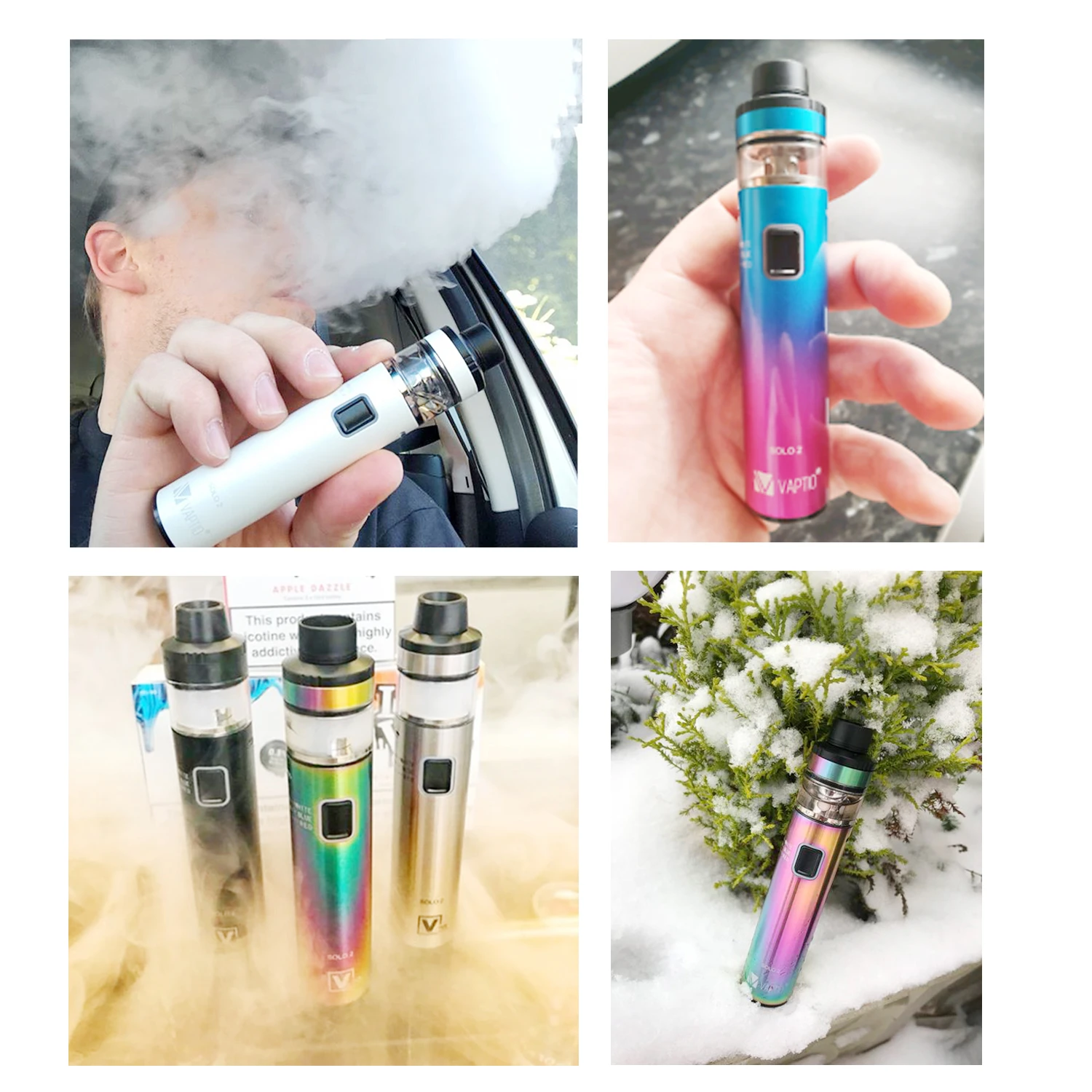 Электронная сигарета со встроенным аккумулятором Vaptio SOLO2 10 шт. 3000 мАч 2 мл