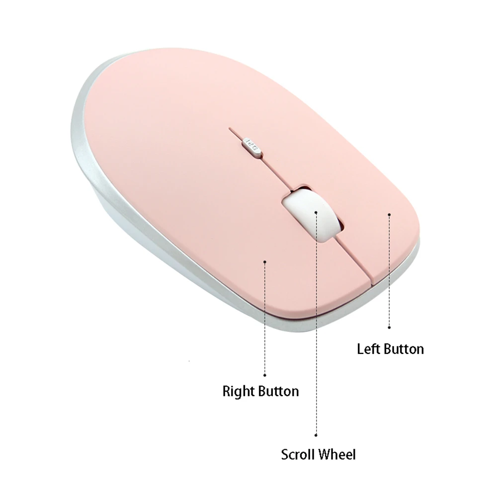 Wireless Mouse 2.4Ghz Ergonomic Mouse USB Orange Pink Game Computer Mice Wireless Mice for Laptop PC Macbook Dell Asus Lenovo HP
