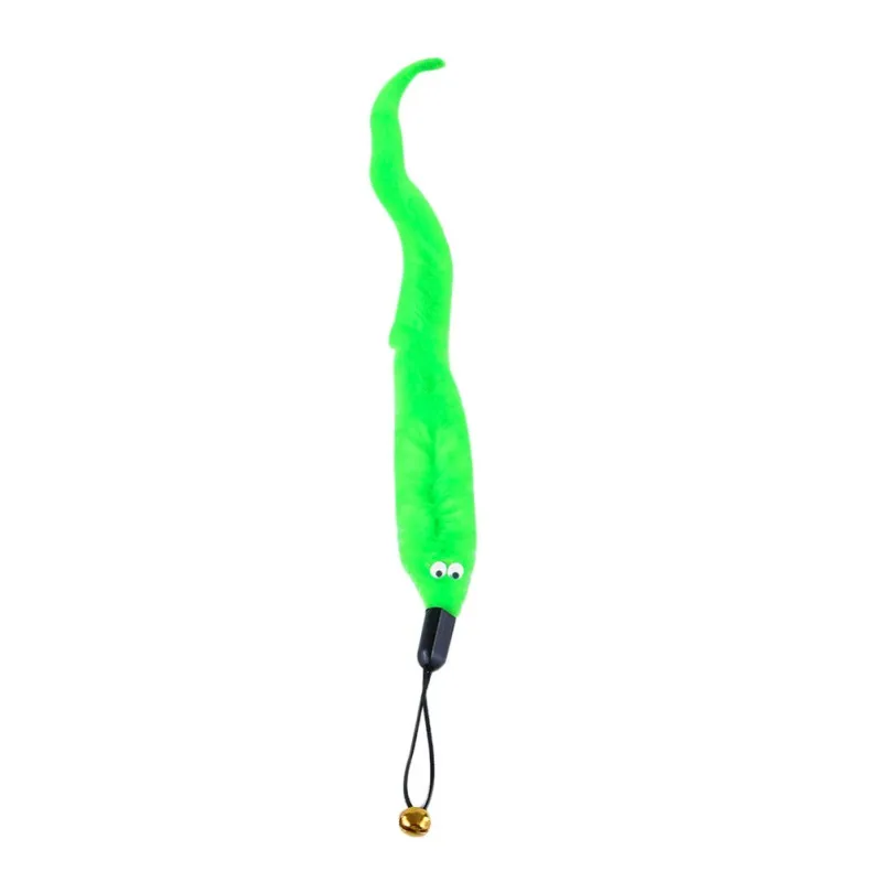 New 5PCS Pet Catcher Toy Replacement Of Worms With Bell For Interactive Cat And Kitten Toy Wands Soft Comfortable