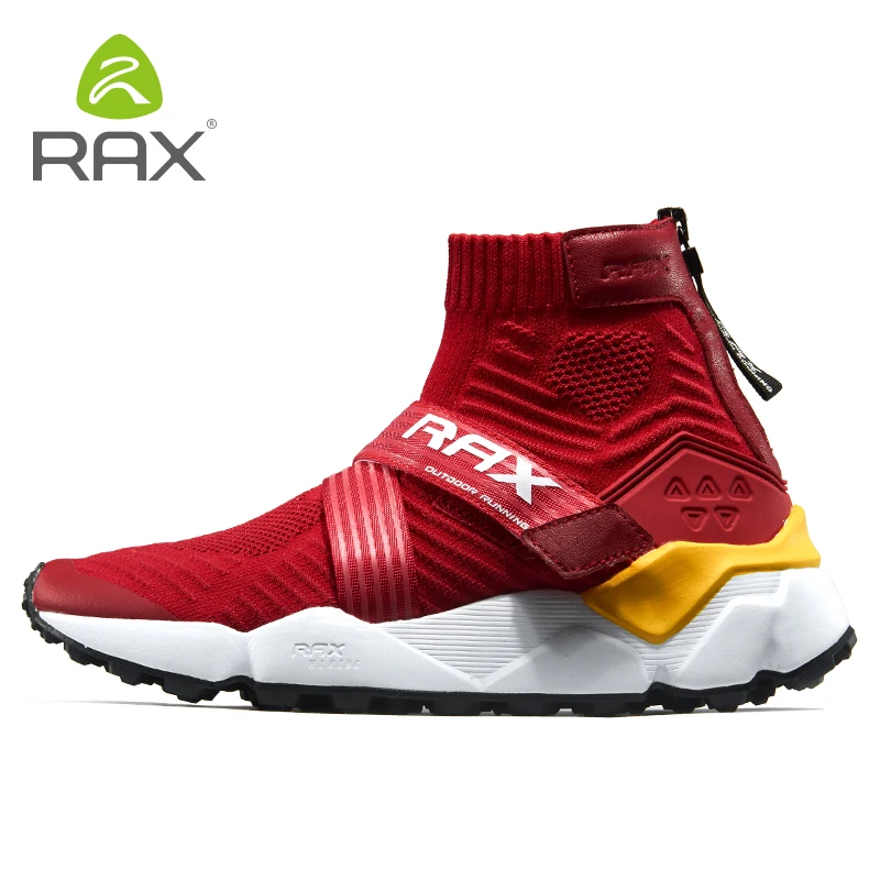 Rax походные ботинки для мужчин и женщин, дышащая Уличная обувь, унисекс, нескользящая обувь для альпинизма, походные кроссовки для альпинизма, D0858 - Цвет: Красный
