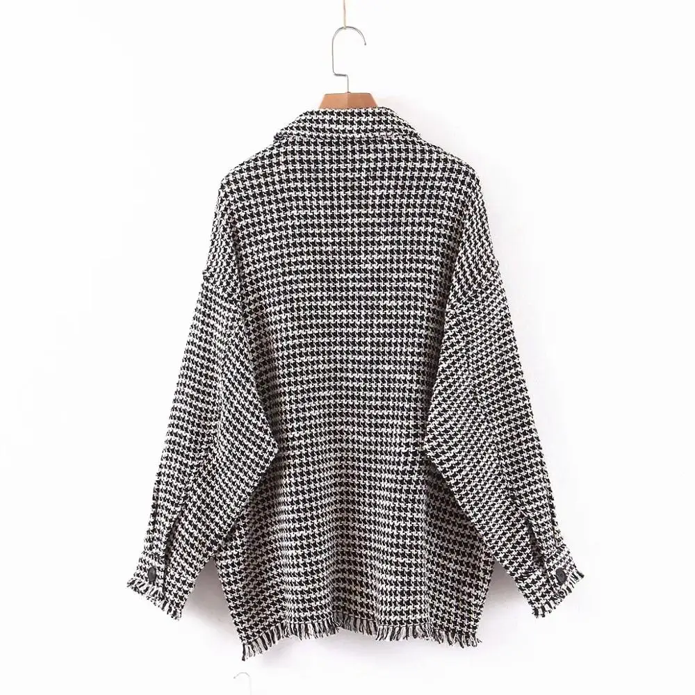 Увядший английский стиль высокая уличная винтажная мягкая саржевая плотная рубашка с карманами клетчатая куртка для женщин casaco feminino jaqueta feminina