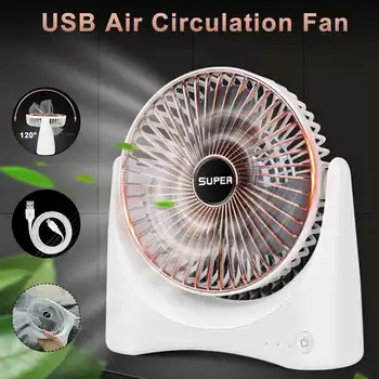 

Super Strong Wind Desktop Fan Small Fan with Rechargeable Battery Air Cooler Portable Fan 3 Gear Adjustment