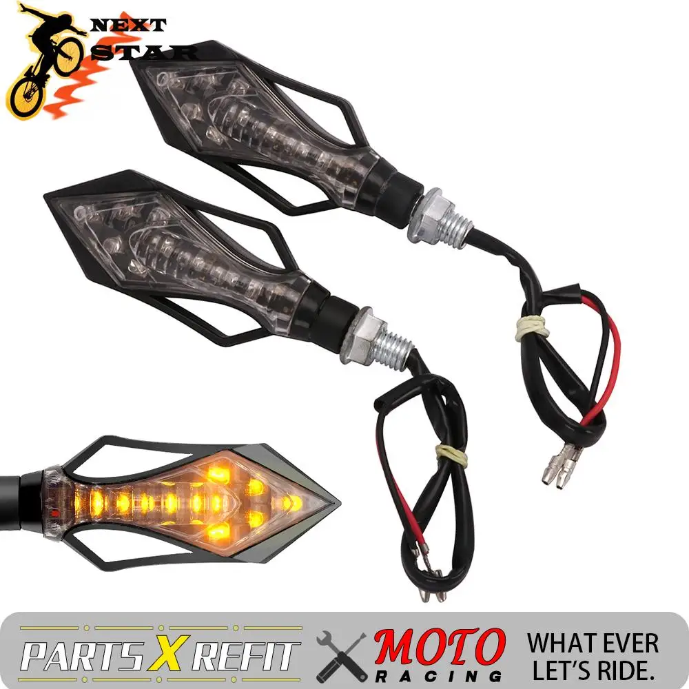 12 светодиодных указателей поворота для мотоцикла указатели Honda Yamaha CBR FZ1 FZ6 YBR YZF 125