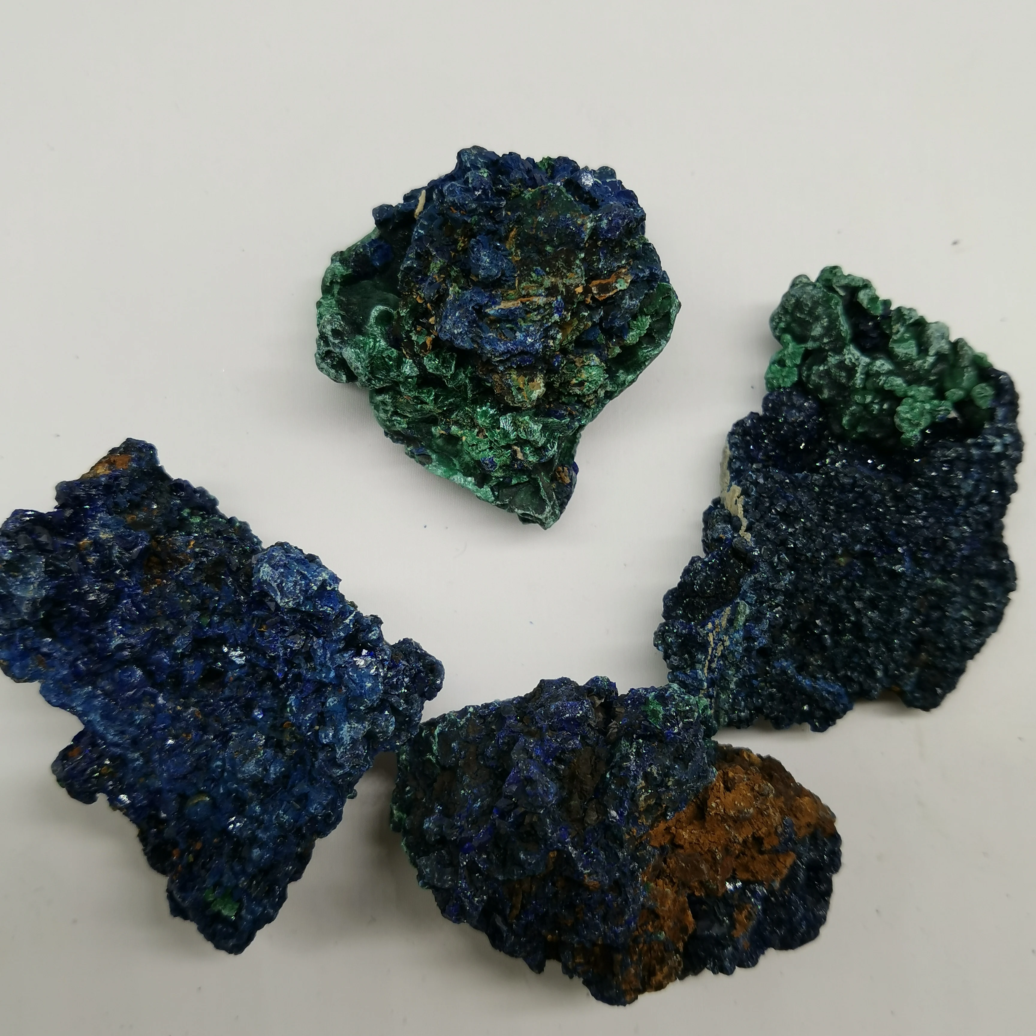 4 шт. природные минералы Azurite образец руды фэн шуй ремесла украшения для дома 2020