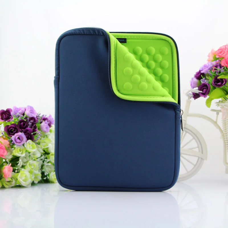8 10 дюймов из ЭВА лайнер пена молния сумка для ноутбука чехол для IPAD Air Mini 2 3 4 5 6 7 чехол для планшета samsung Xiaomi huawei - Цвет: Синий