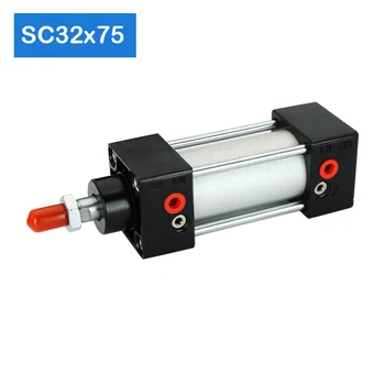 

Free shipping SC32X75 Bore 32mm Stroke 75mm Aluminum Alloy air ram pneumatic cylinder manufacturing alumina cylinder actuator