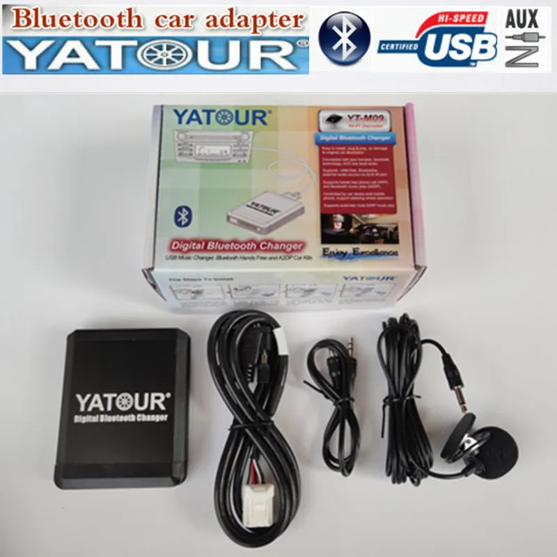 Yatour YTM09 автомобильный аудио bluetooth USB адаптер для Toyota Camry Corolla Verso RAV4 Yaris Mp3 плеер