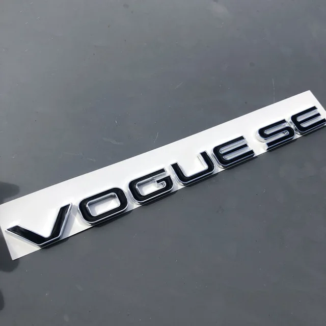 L SCV6 SDV8 эмблема с буквенным логотипом для Range Rover VOGUE VOGUESE expression расширенная версия автомобиля стайлинг боковой багажник значок стикер - Цвет: chrome x black text