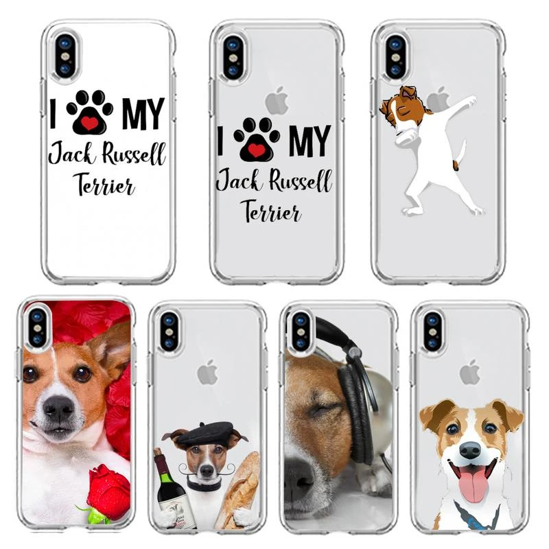 phone cases for iphone 7 Jack Russell Terrier Dog Phone Case cover shell Transparent soft For iphone 5 5s 5c se 6 6s 7 8 11 12 plus mini x xs xr pro max case iphone 6