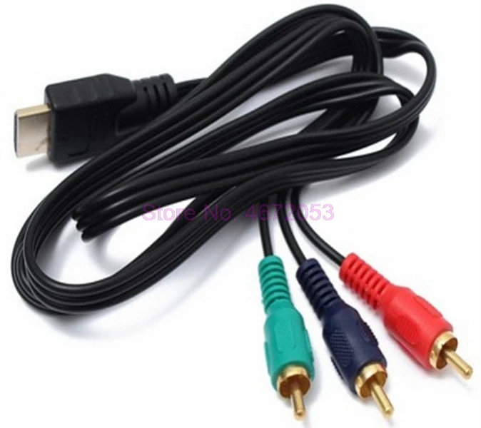 100 шт. 1080p HDMI папа на 3 RCA кабель Видео Аудио VGA AV адаптер шнура конвертера для