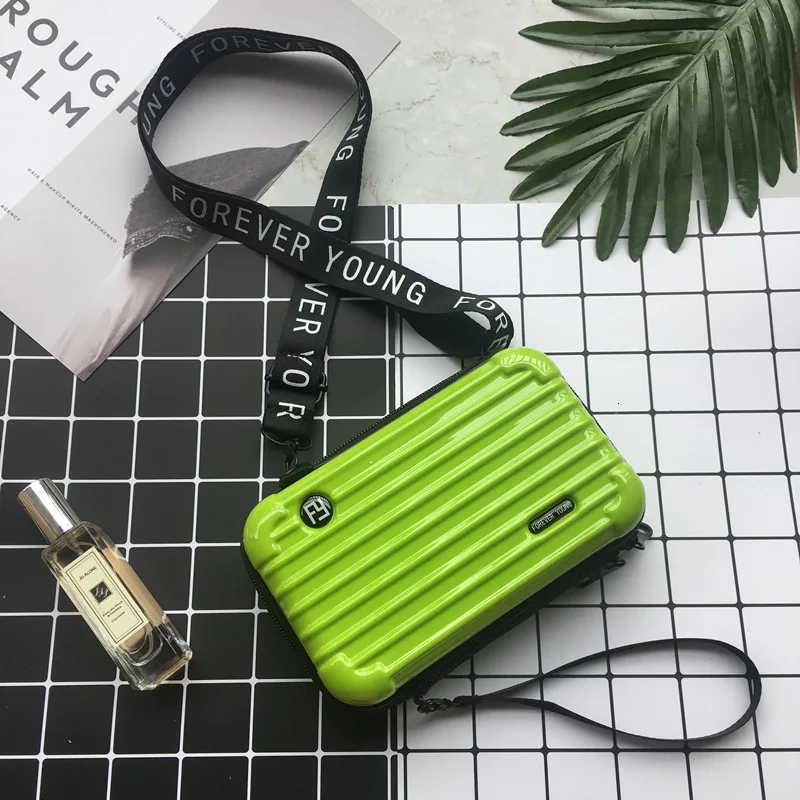 PVC Small Girl Shoulder Cosmetic Box Toiletry Bag Make Up Case Travel Organizer Functional Bags Cases Makeup Kit Koffer - Цвет: Guolu