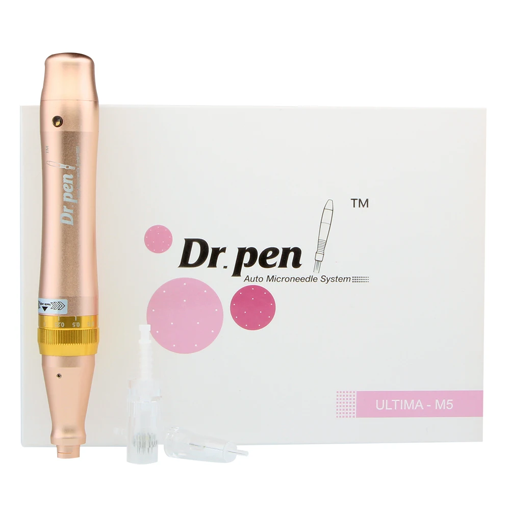 Dr. Pen Derma Pen M5-C с 20 микроиглами, автоматическая ручка с микроиглами, штыковая игла, картриджи, Дерма, штамп, электрическая ручка - Цвет: Dr. pen M5