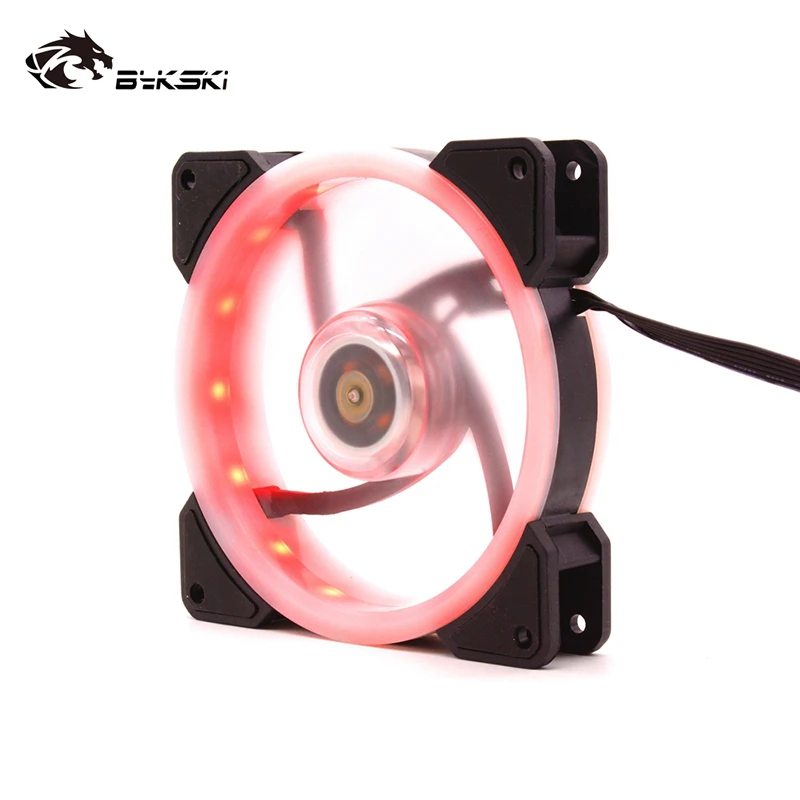 Bykski Adjust RGB Cooling Fan 120mm Pc Case Mute Fan Computer Radiator Cooler Cooling LED Light 12v Controller Quiet Heatsink