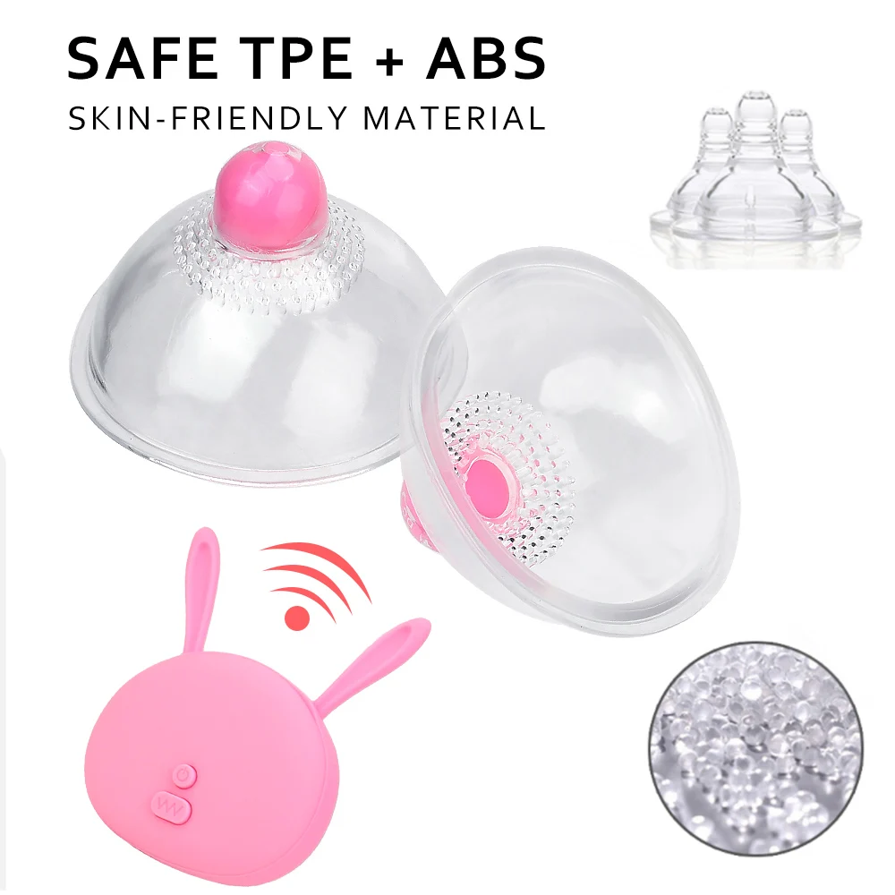speeds Sucking 10 Breast Pump Breast Enlarge Massager Wireless Remote Control Nipple Vibrator Clit Stimula_voghion.com