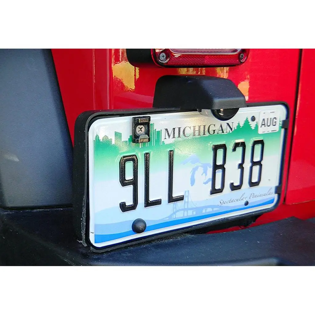 Rear License Plate Mounted Beer Bottle Opener For 2007-2017 Jeep Wrangler JK