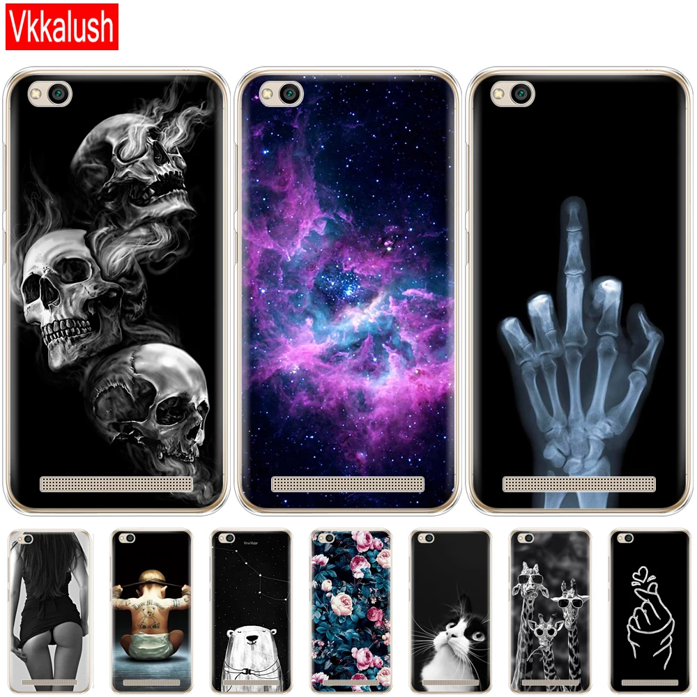Soft Silicon TPU Case For Xiaomi Redmi 5A 5.0 Inch Phone redmi Shell Painted Cover 5a | Мобильные телефоны и аксессуары