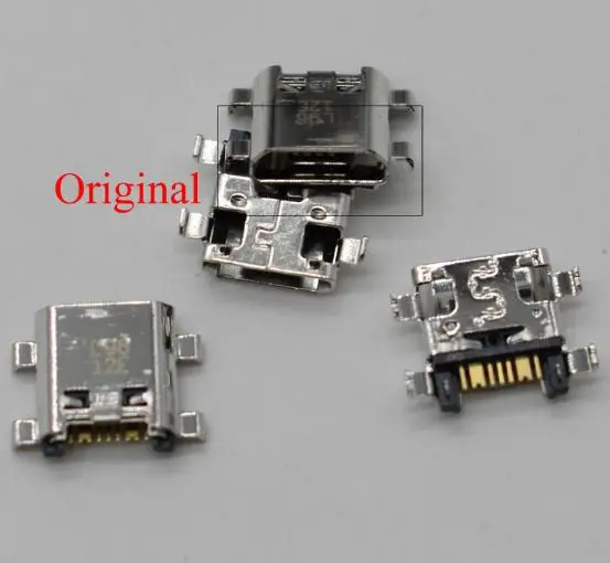 100 шт. для Samsung Galaxy J5 j510 J710 USB micro mini usb зарядный док-порт разъем - Цвет: for original new