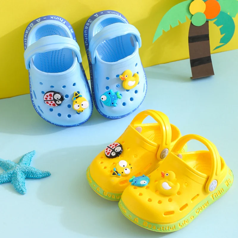 Summer Girls Home Slippers Clogs Cartoon EVA Garden Shoes Beach Kids Boys Sandals Antiskid Flip Flops Quick Dry Outdoor Slides slippers for boy