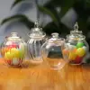 Mini Glass Candy Bottle Dollhouse Miniature Simulation Storage Can Model Toys Bottle Jar Box Home House Decoration 3