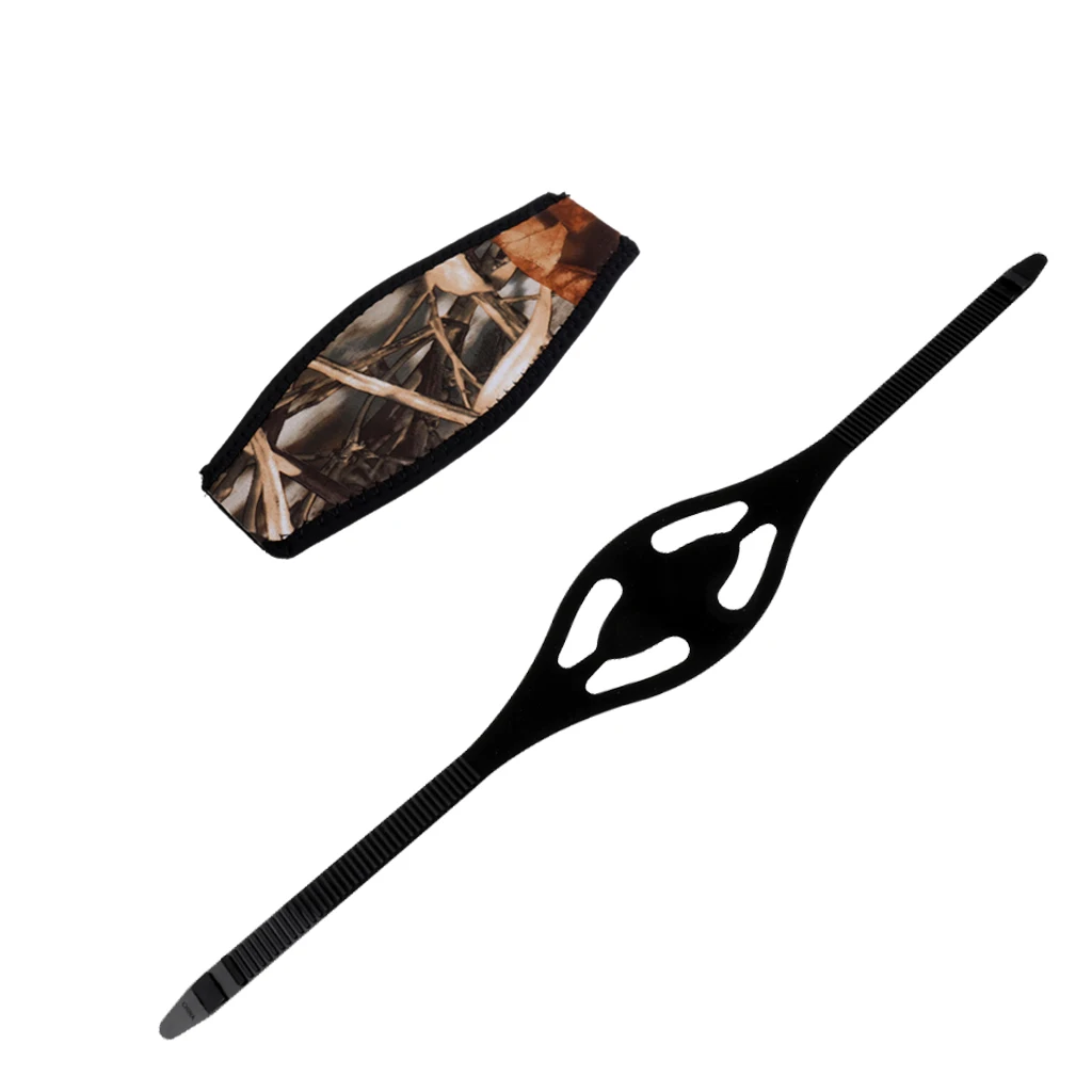 Underwater Scuba Diving Snorkel Mask Strap & Neoprene Padded Cover Combo Set